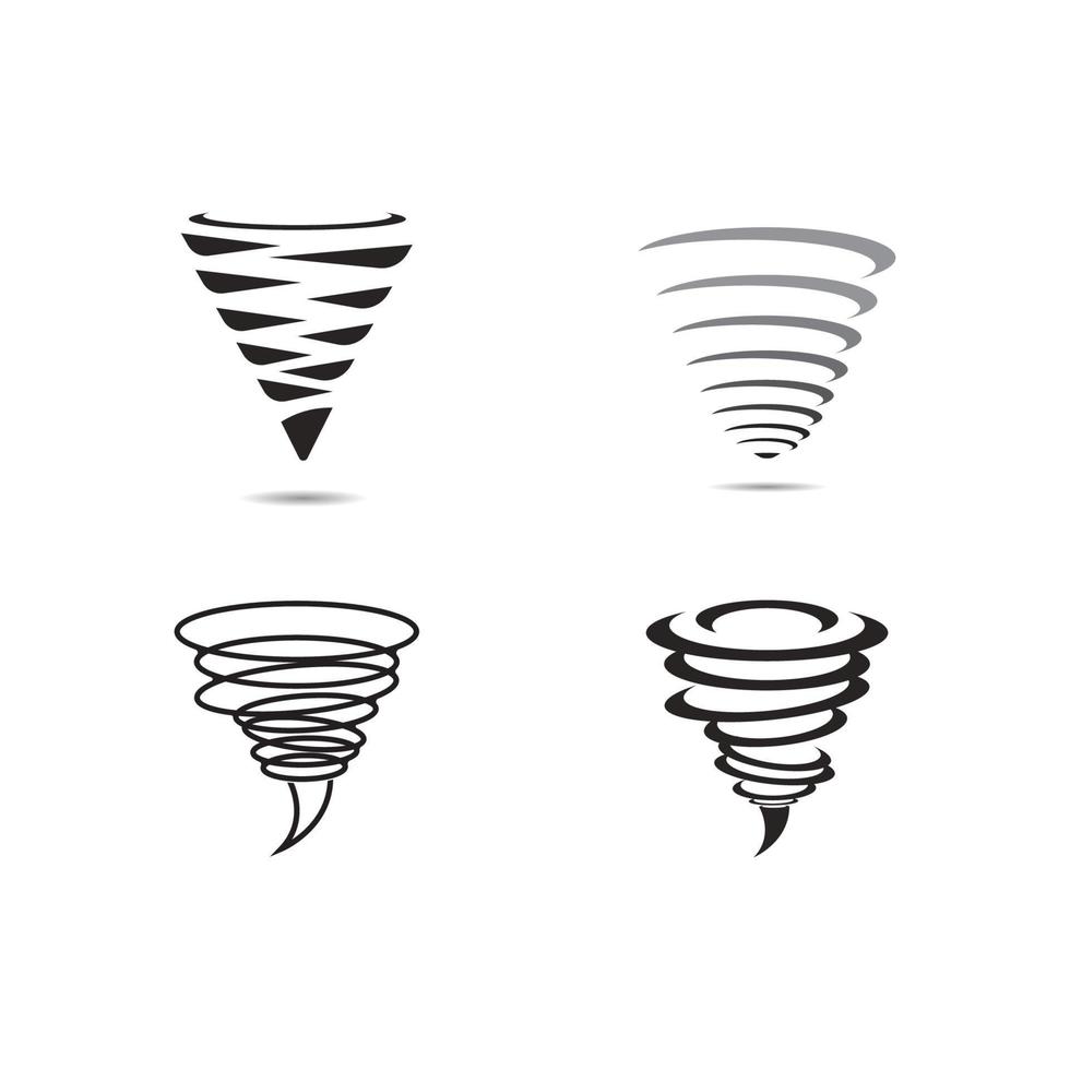 conception de modèle d'illustration vectorielle icône tornade vecteur