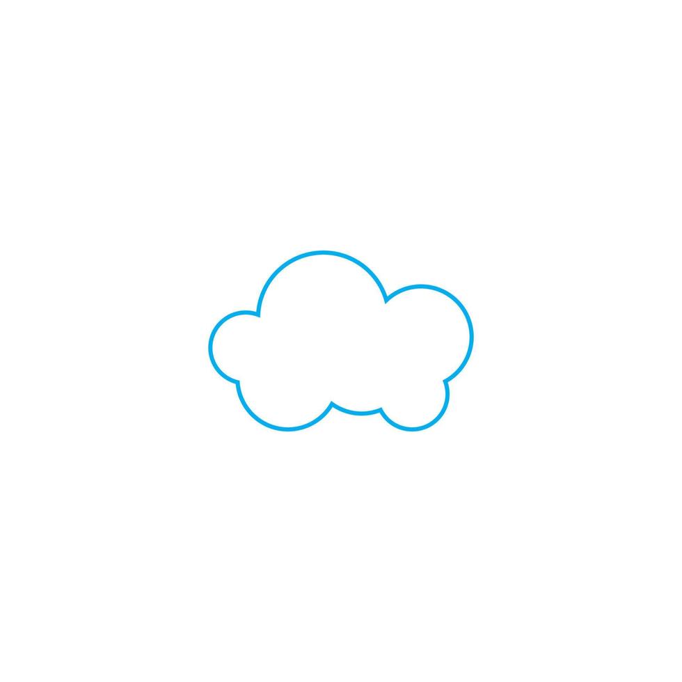 icône de nuage. modèle de conception d'illustration vectorielle. vecteur