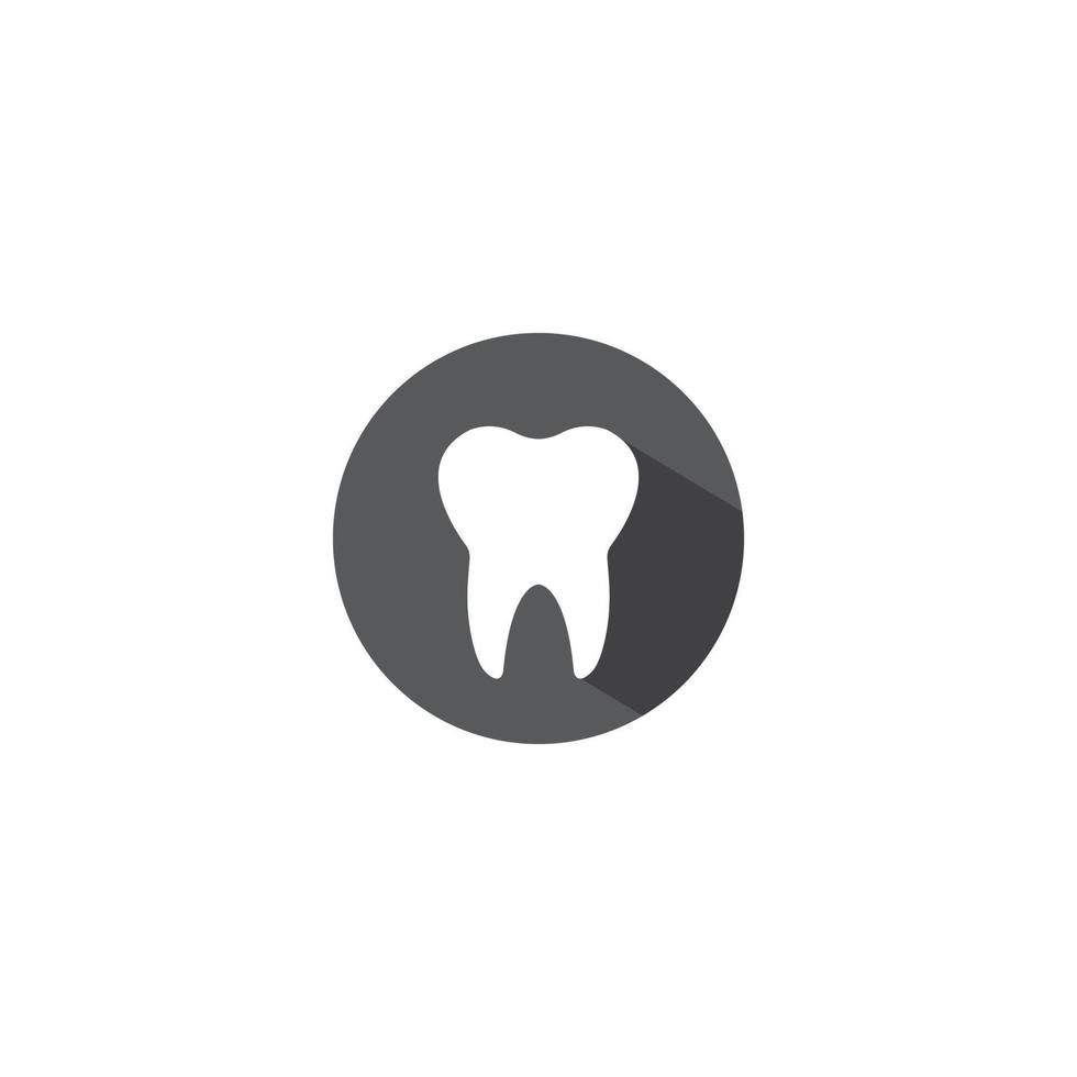 icône de la dent. modèle de conception d'illustration vectorielle. vecteur