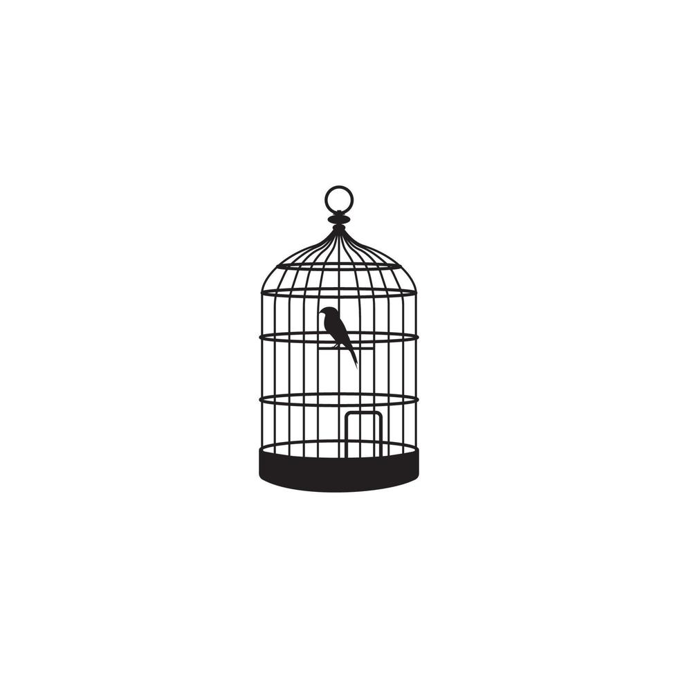 icône de cage à oiseaux. vecteur
