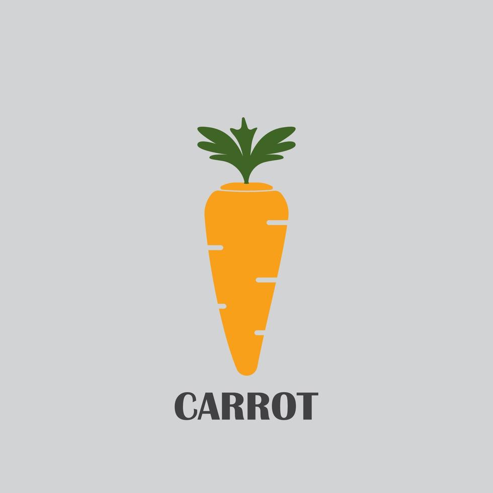 icône de la carotte. conception de modèle d'illustration vectorielle vecteur