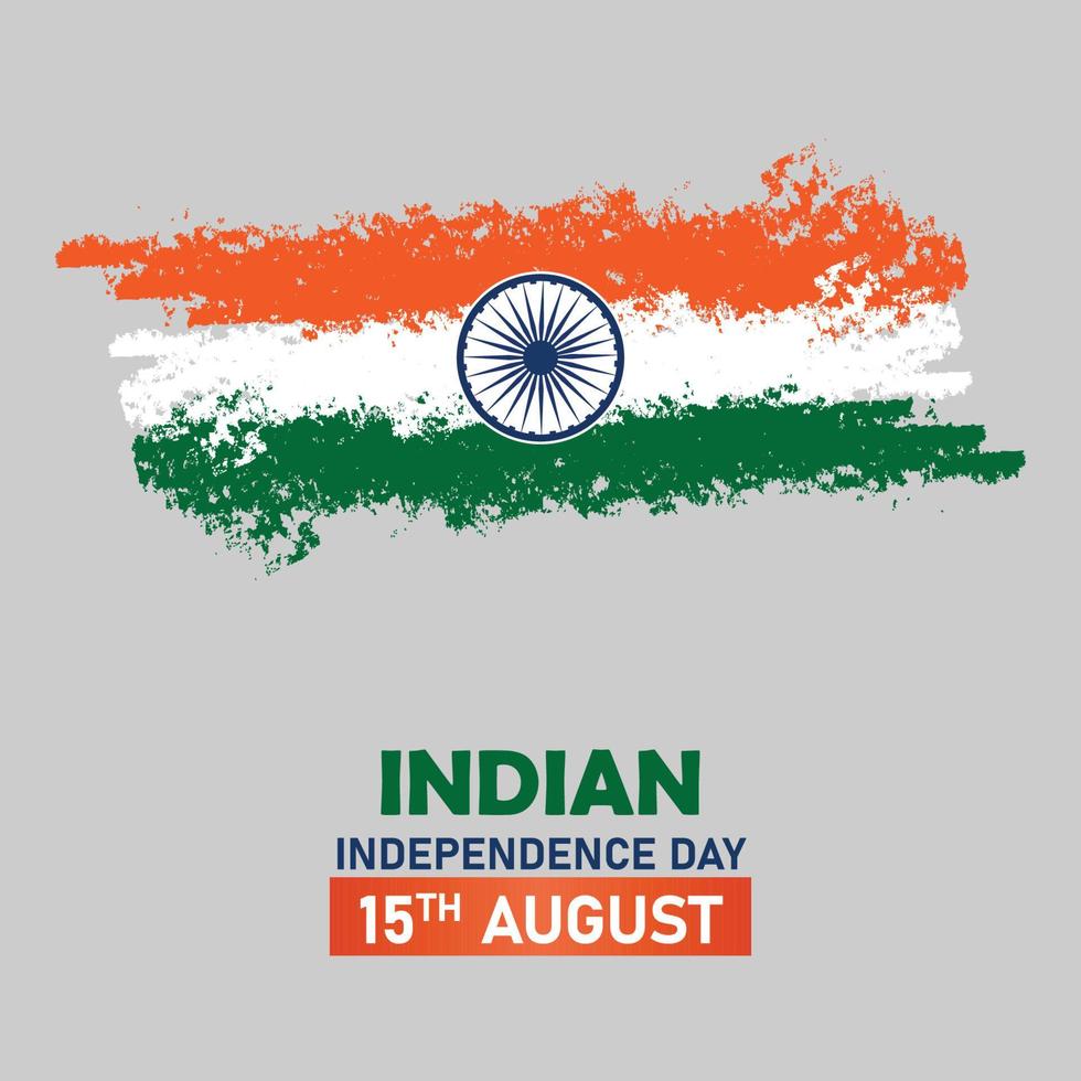 15 août conception de publication sur les médias sociaux de la fête de l'indépendance indienne vecteur