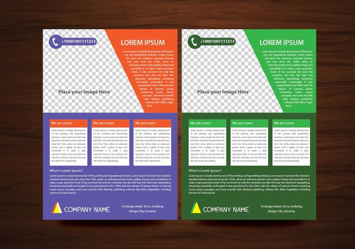 Brochure vectorielle Design Flyer Modèle de présentation en format A4 vecteur