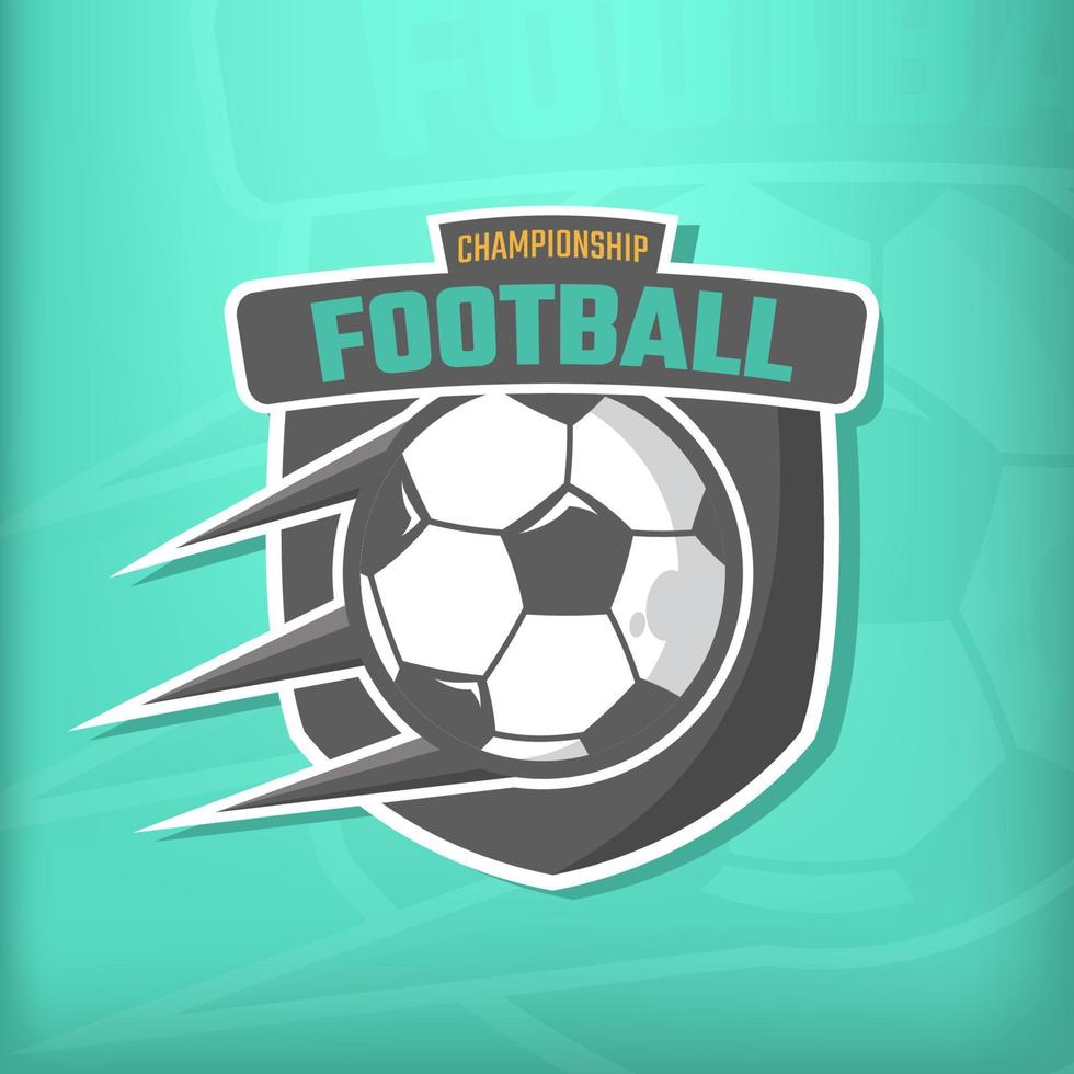 logo de l'équipe de championnat de sport de football vecteur
