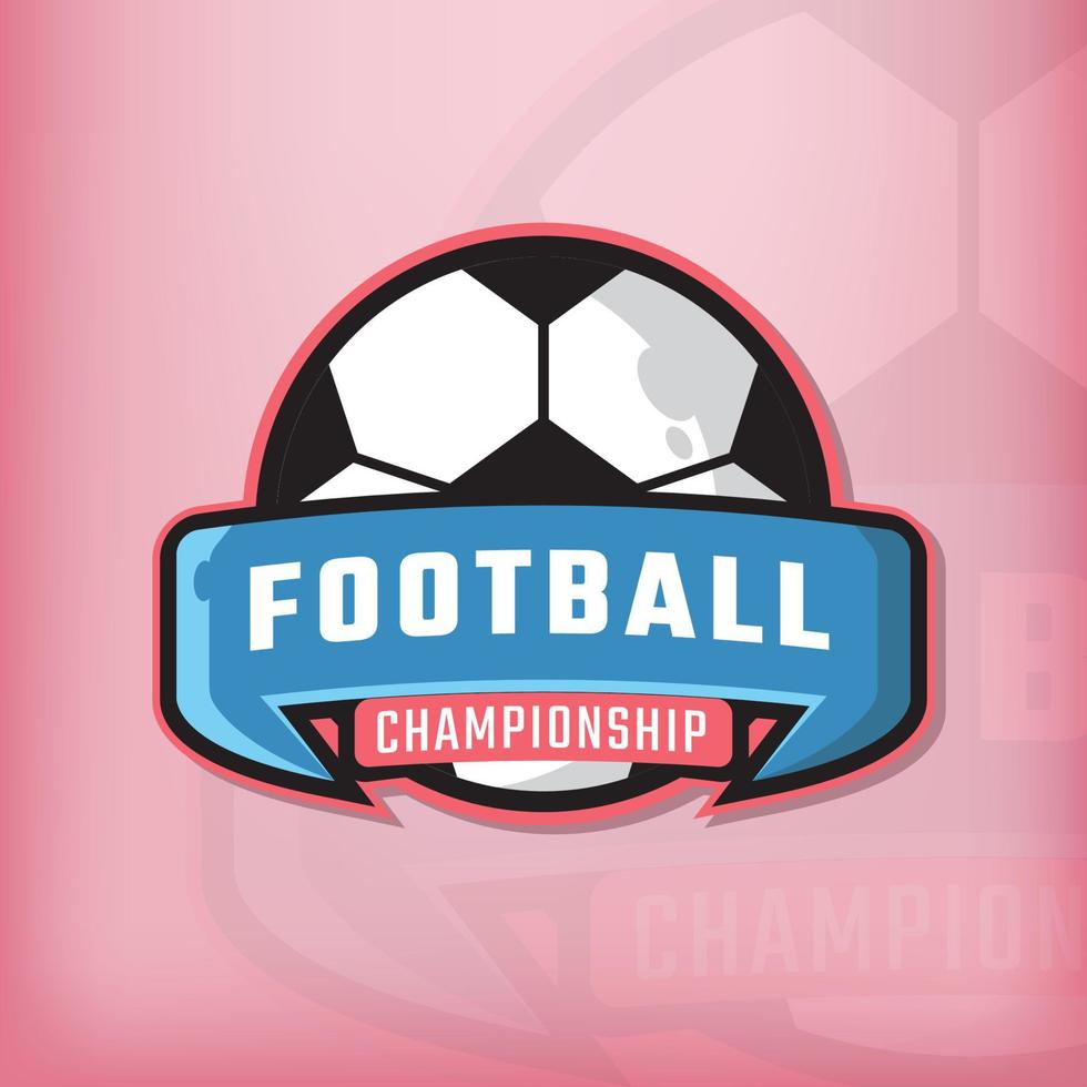 logo professionnel moderne pour les événements de football vecteur