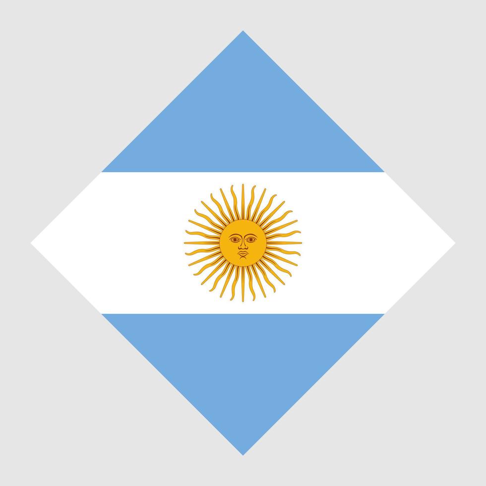 drapeau argentin, couleurs officielles. illustration vectorielle. vecteur