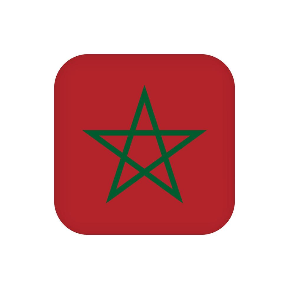 drapeau marocain, couleurs officielles. illustration vectorielle. vecteur