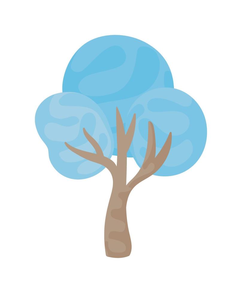icône d'arbre d'hiver vecteur