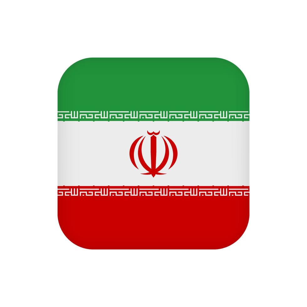 drapeau iranien, couleurs officielles. illustration vectorielle. vecteur