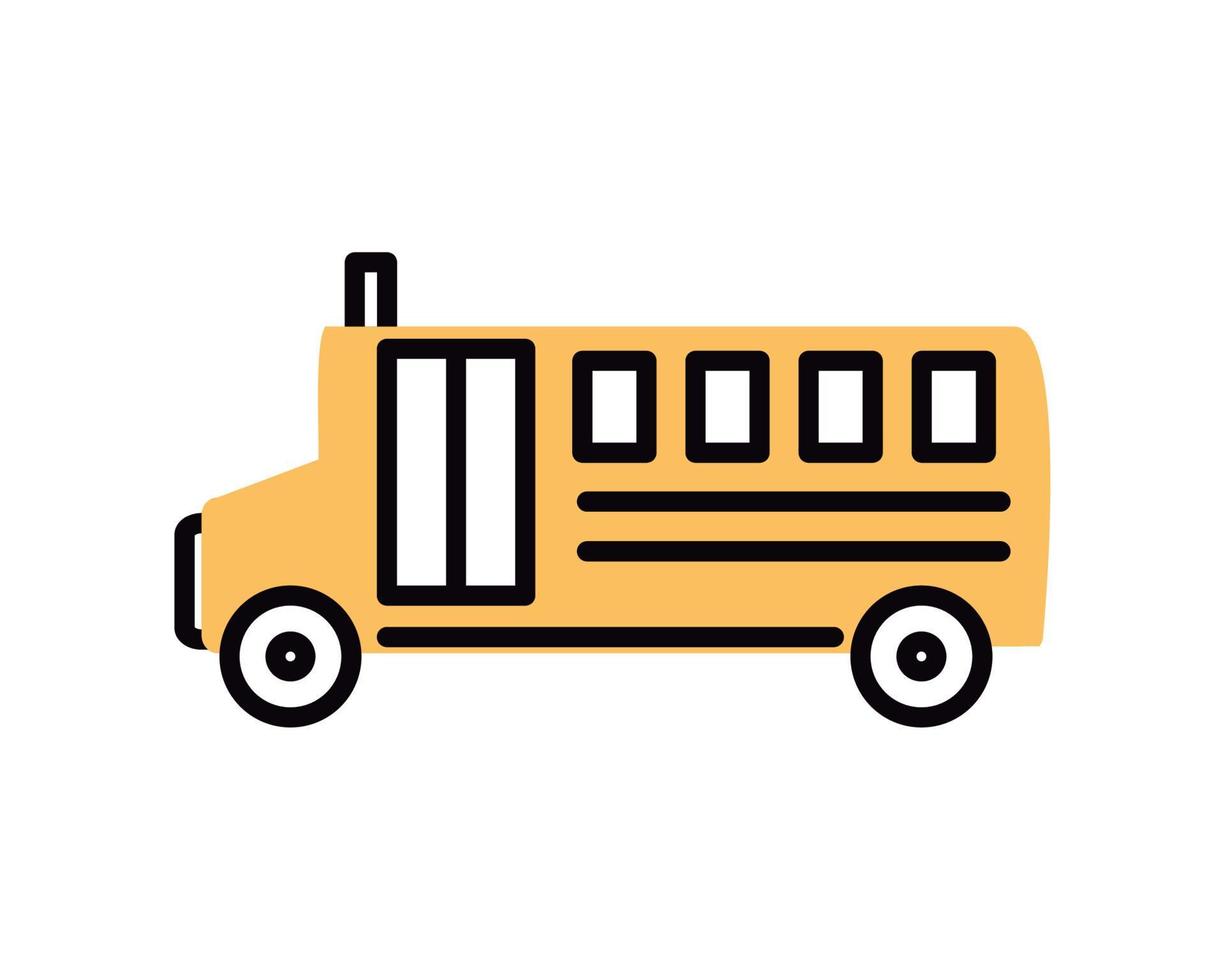 transport en autobus scolaire vecteur
