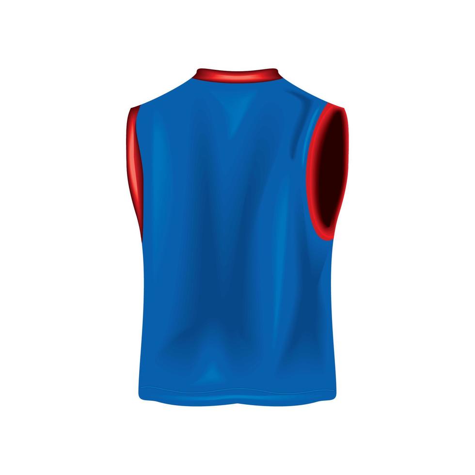 chemise bleue sport vecteur