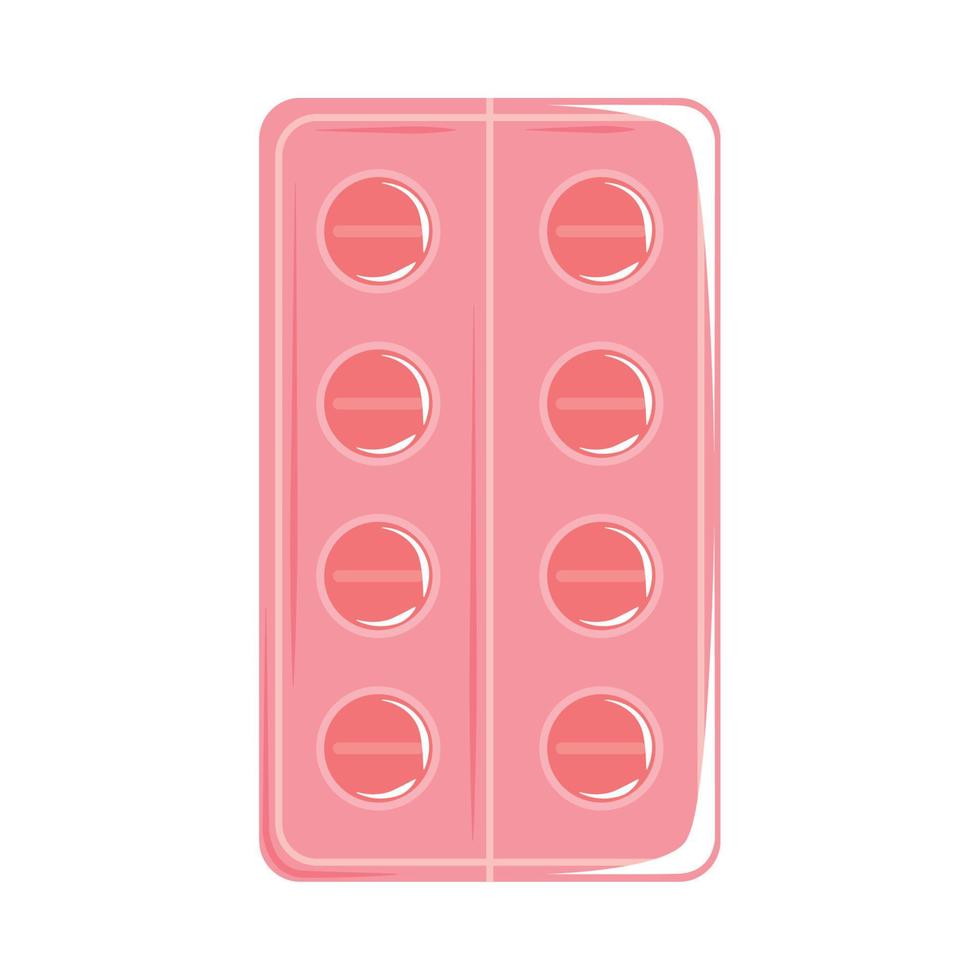 icône de pilules de planification vecteur