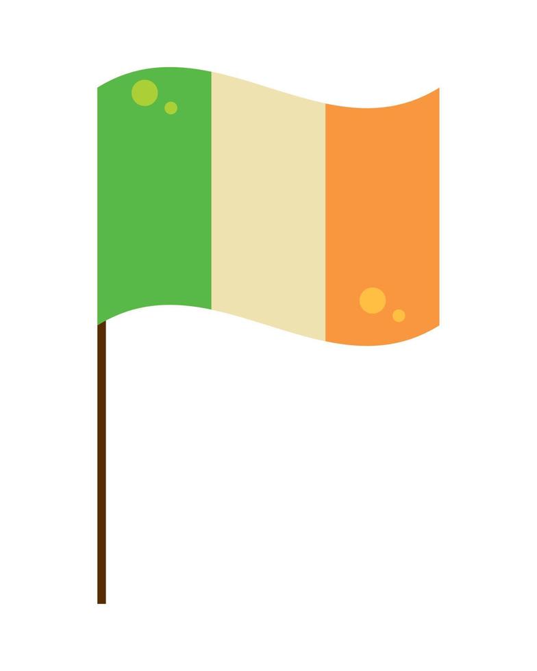 drapeau irlandais national vecteur