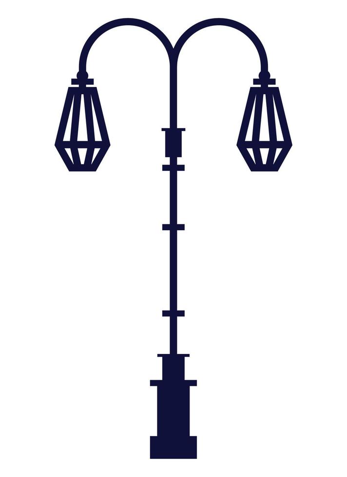 lampadaire classique vecteur
