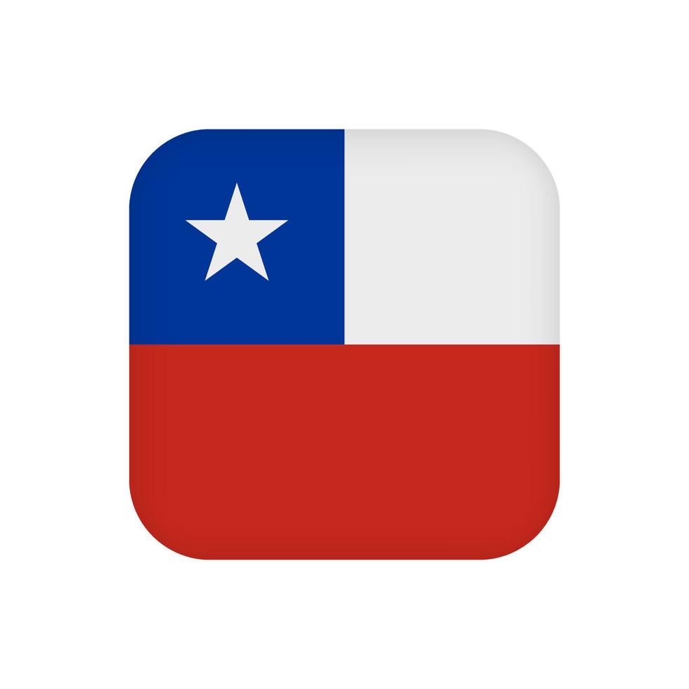 drapeau chilien, couleurs officielles. illustration vectorielle. vecteur