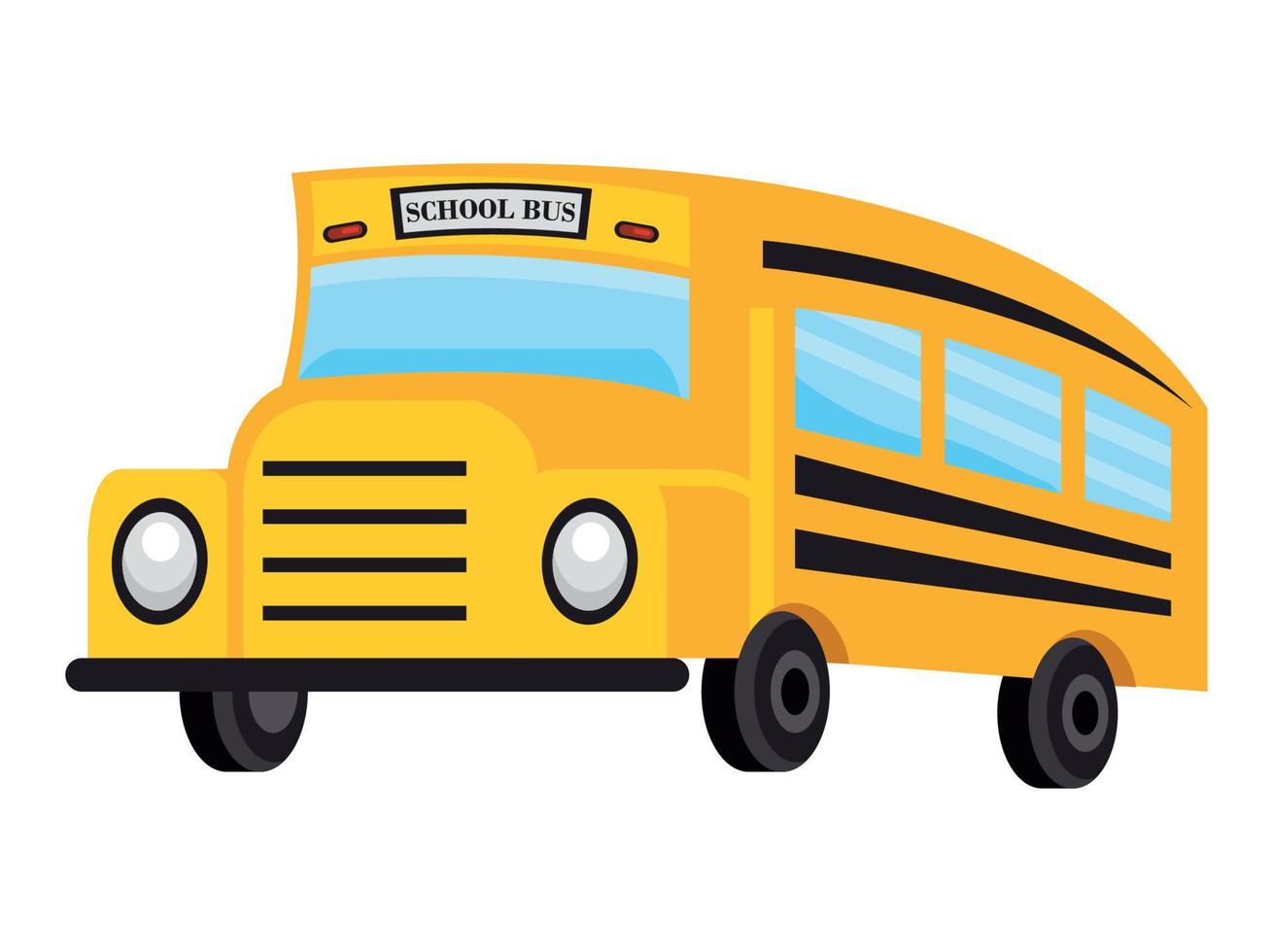 autobus scolaire jaune vecteur