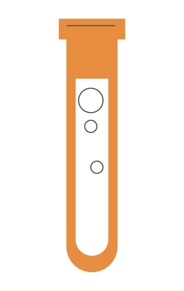 fournitures scolaires de test de tube vecteur