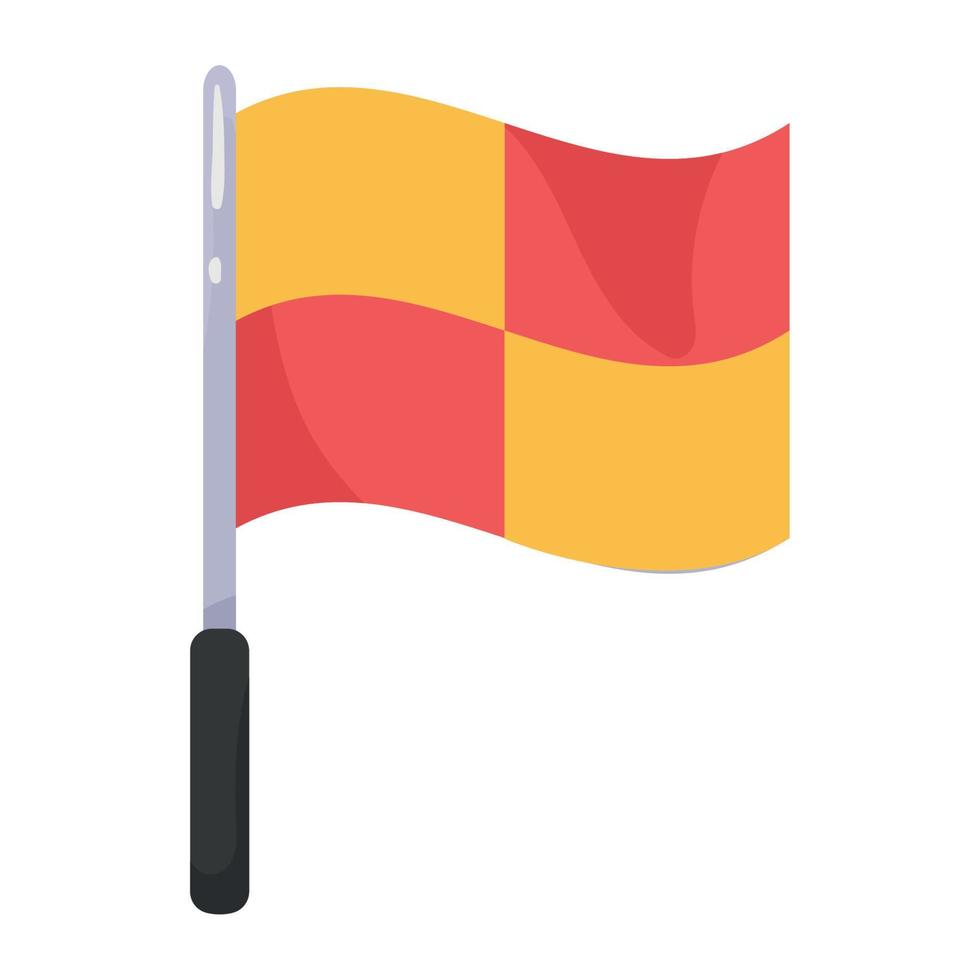 drapeau de la bande arbitre vecteur