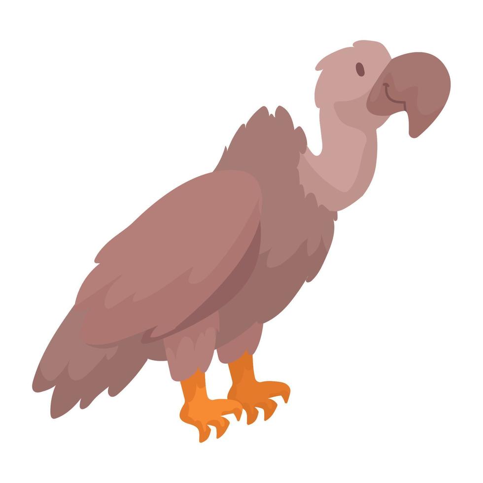 vautour mignon animal enfant vecteur