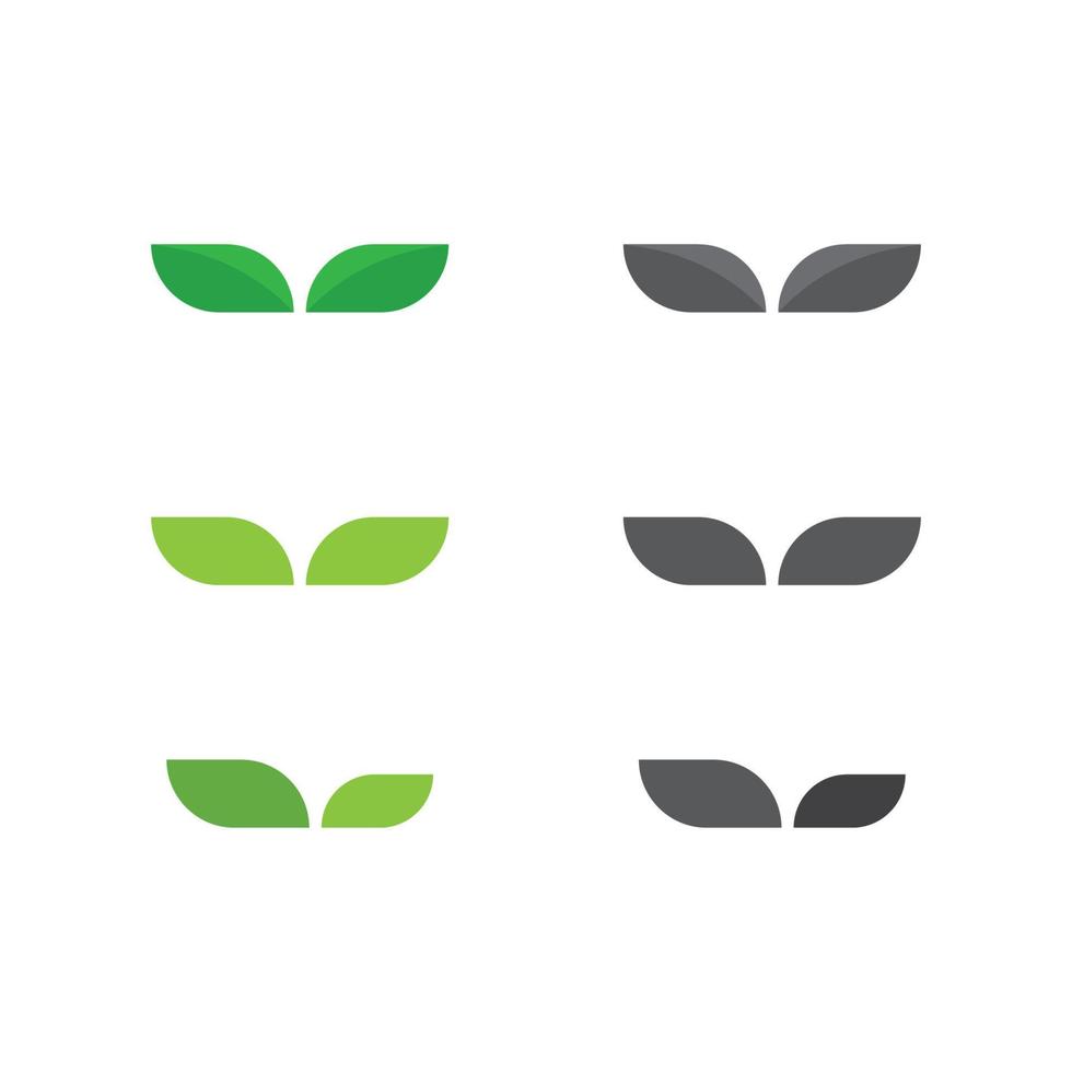 logo d'arbre de feuille et de nature pour la conception d'écologie de plante verte de vecteur d'affaires