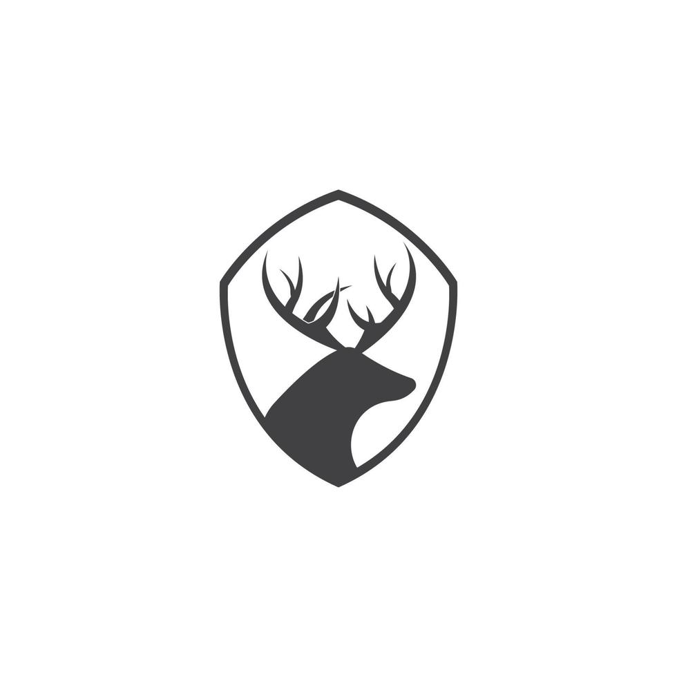 vecteur de modèle de logo de cerf