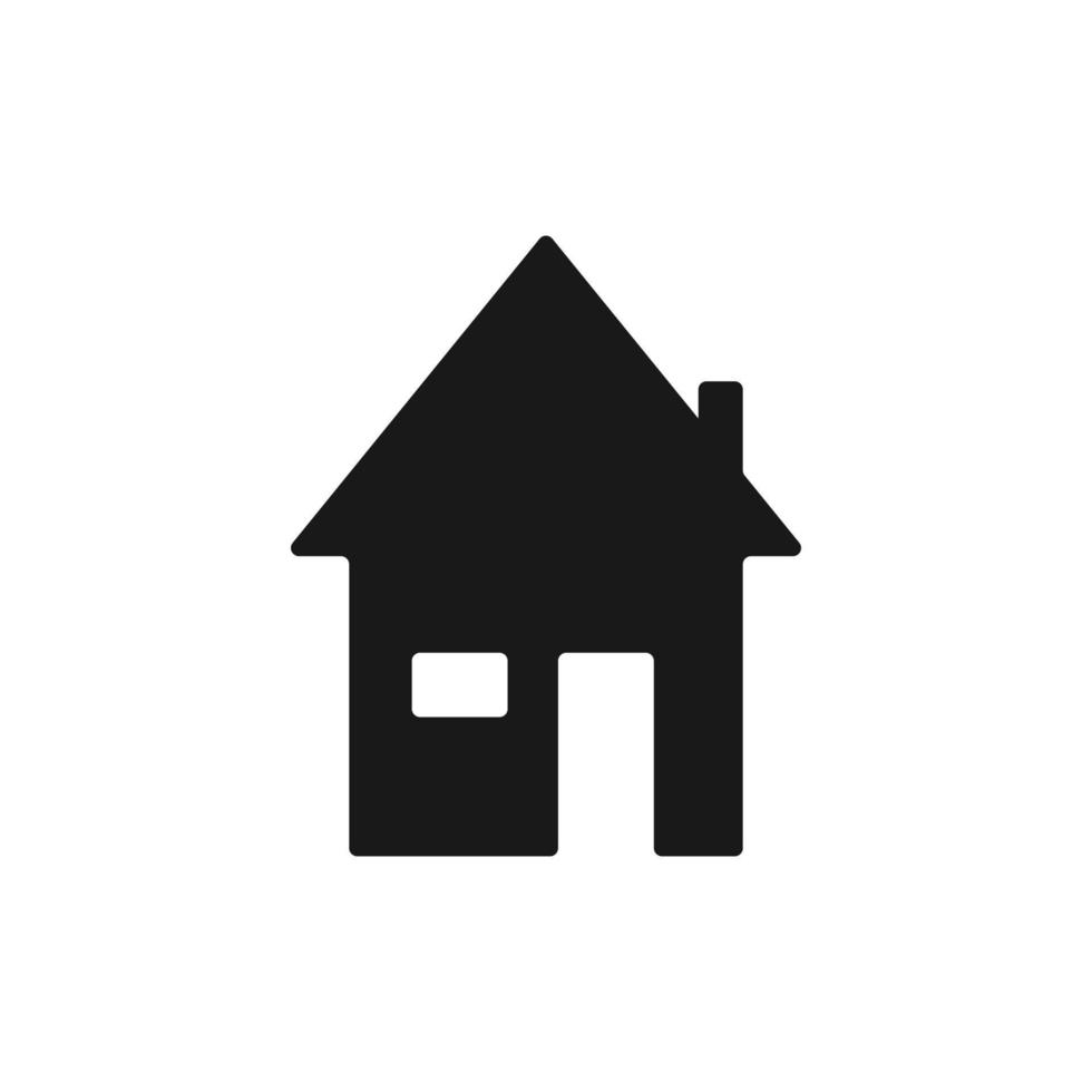 vecteur d'icône de maison, logo solide, pictogramme isolé sur blanc, illustration de symbole parfait de pixel