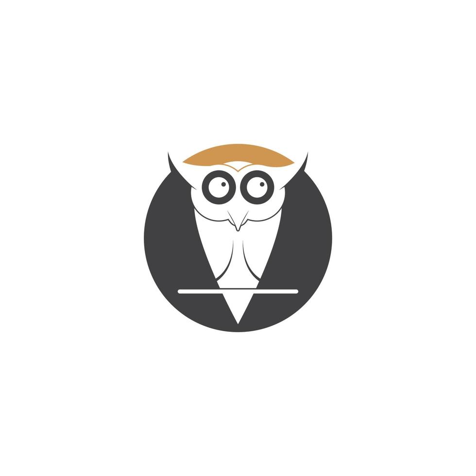 vecteur de modèle de logo hibou