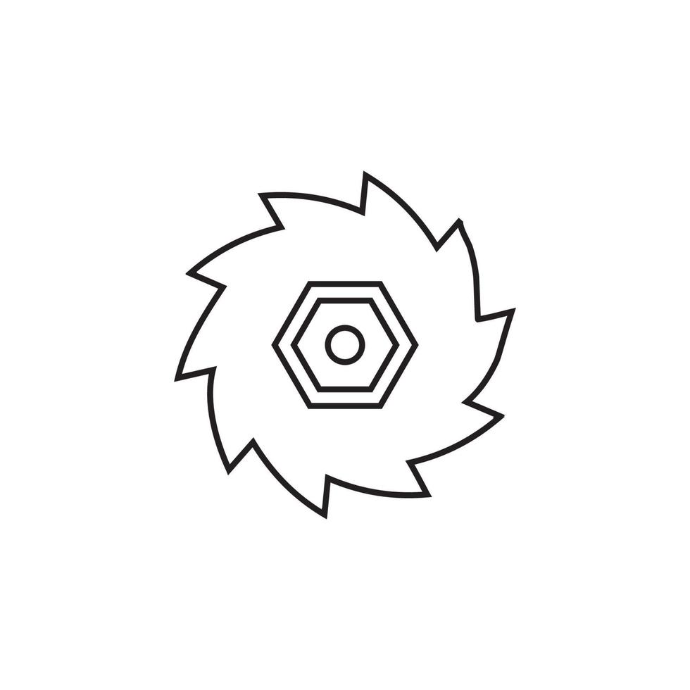 icône de vecteur de modèle de logo engrenage