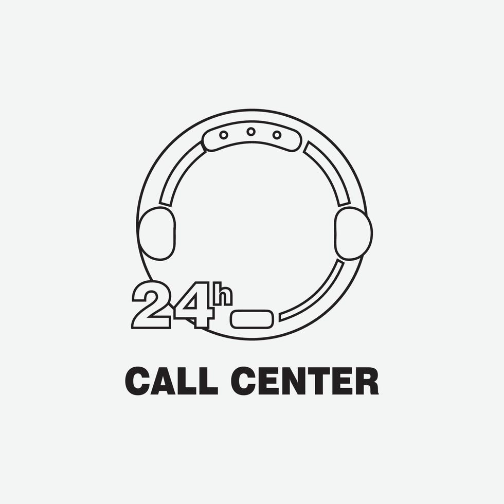icône du centre d'appels vecteur