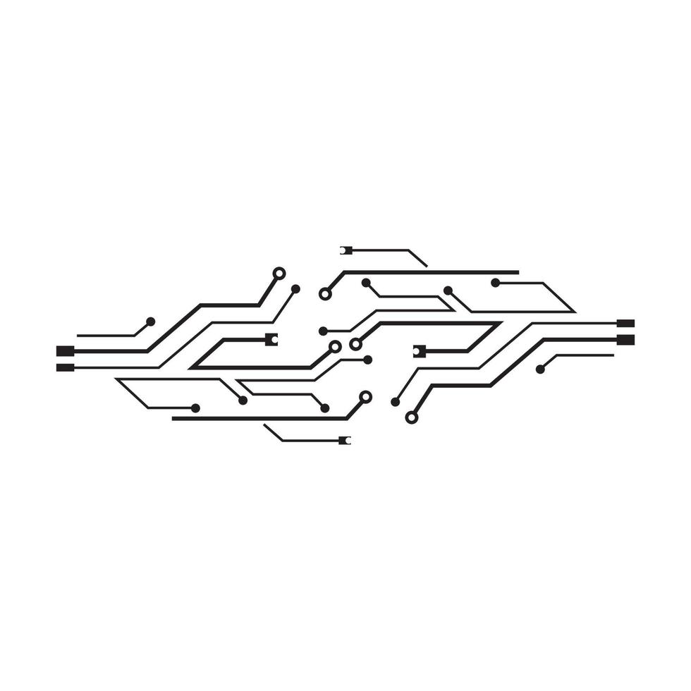 vecteur de modèle de logo de circuit
