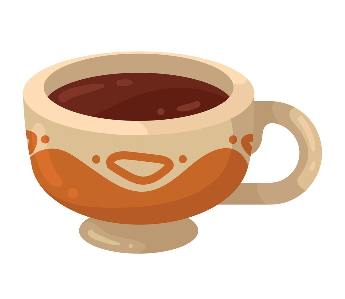 tasse à café en céramique vecteur