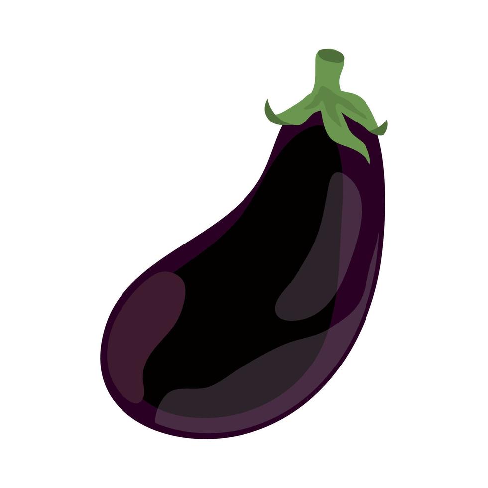 icône de légume aubergine vecteur