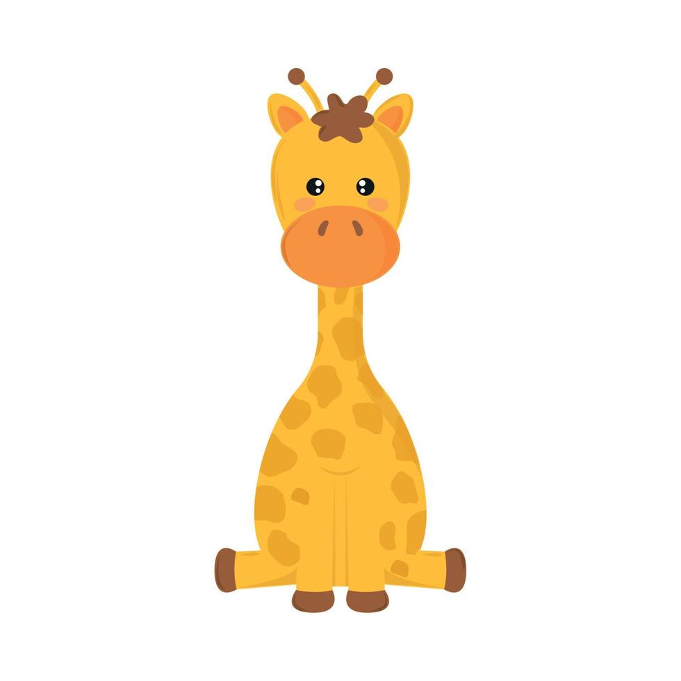 bébé petite girafe vecteur