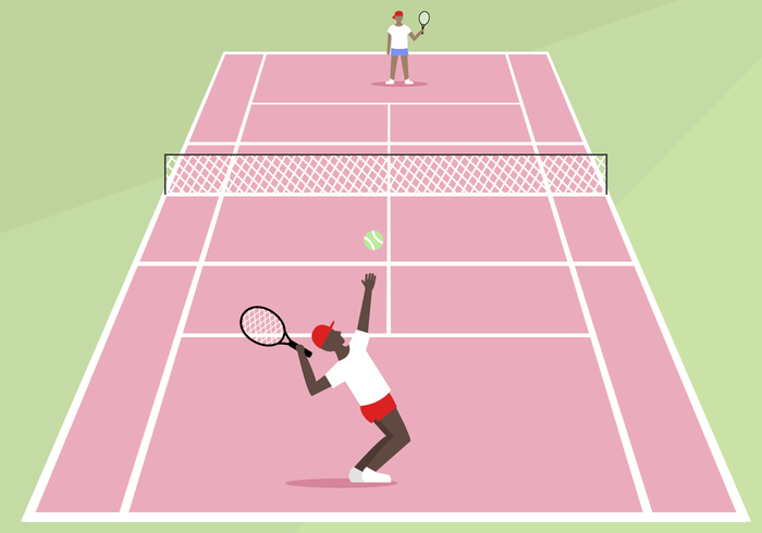 Vecteur court de tennis gratuit