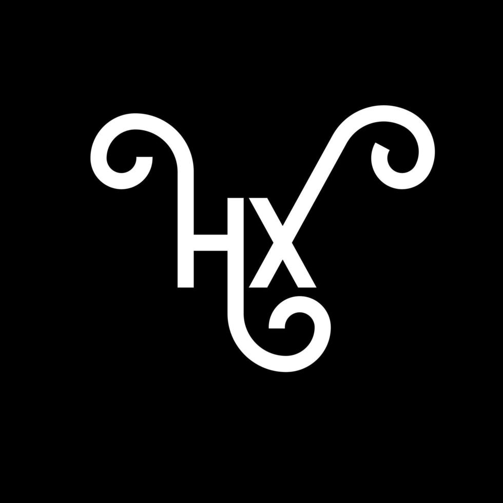 création de logo de lettre hq sur fond noir. hq creative initiales lettre logo concept. conception de lettre hq. conception de lettre hq blanche sur fond noir. hq, hq logo vecteur