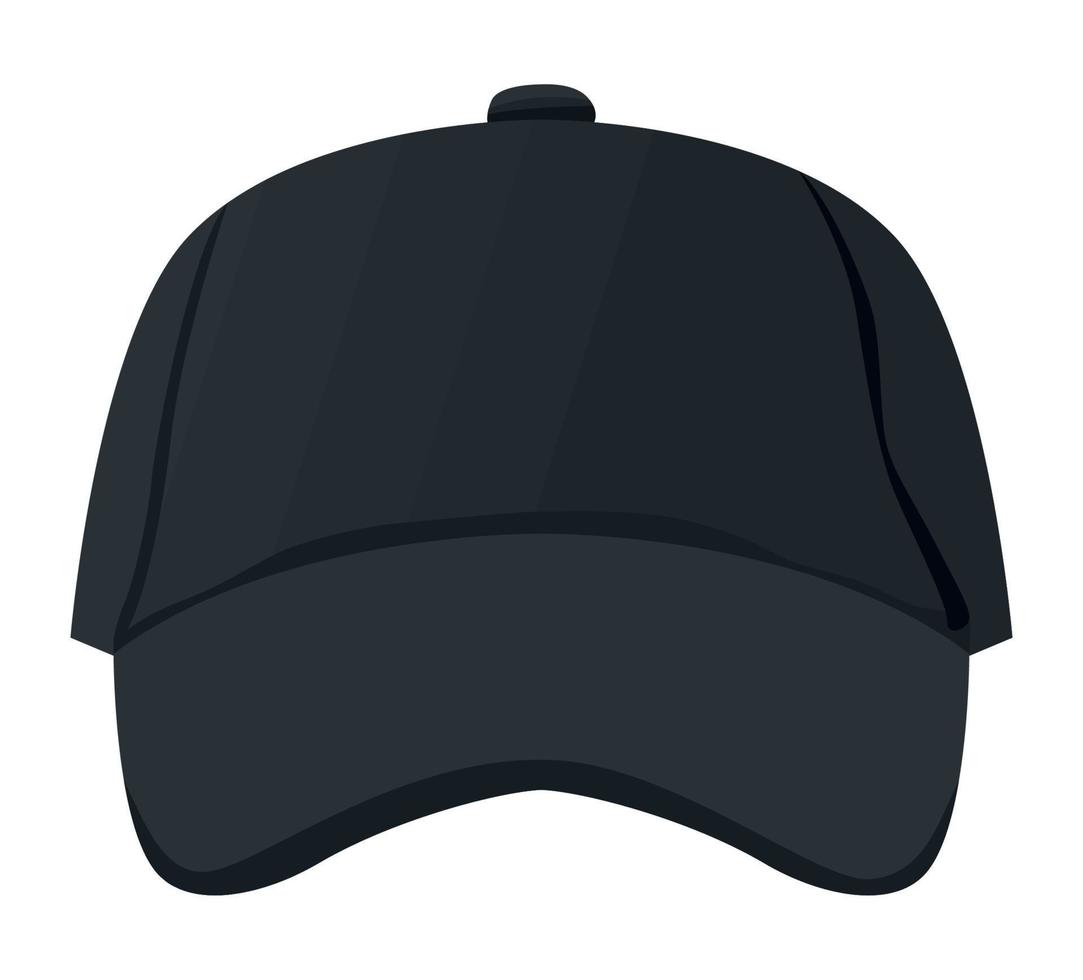 accessoire de maquette de casquette noire vecteur