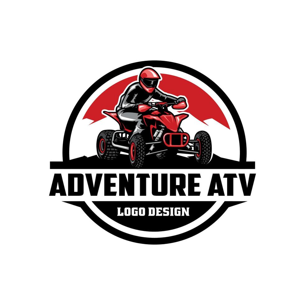 vtt aventure cercle emblème logo vecteur