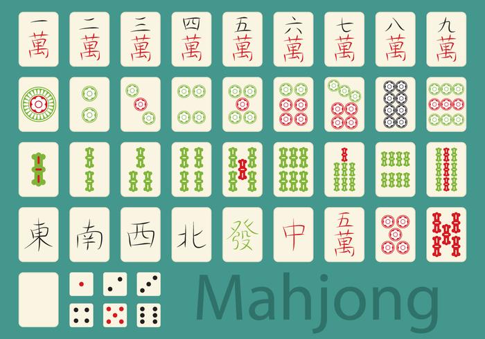 Jeu mahjong vecteur