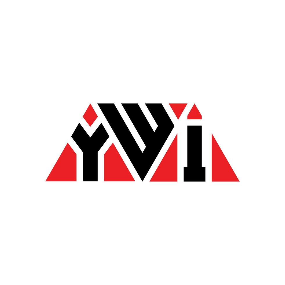 création de logo de lettre triangle ywi avec forme de triangle. monogramme de conception de logo triangle ywi. modèle de logo vectoriel triangle ywi avec couleur rouge. logo triangulaire ywi logo simple, élégant et luxueux. ywi