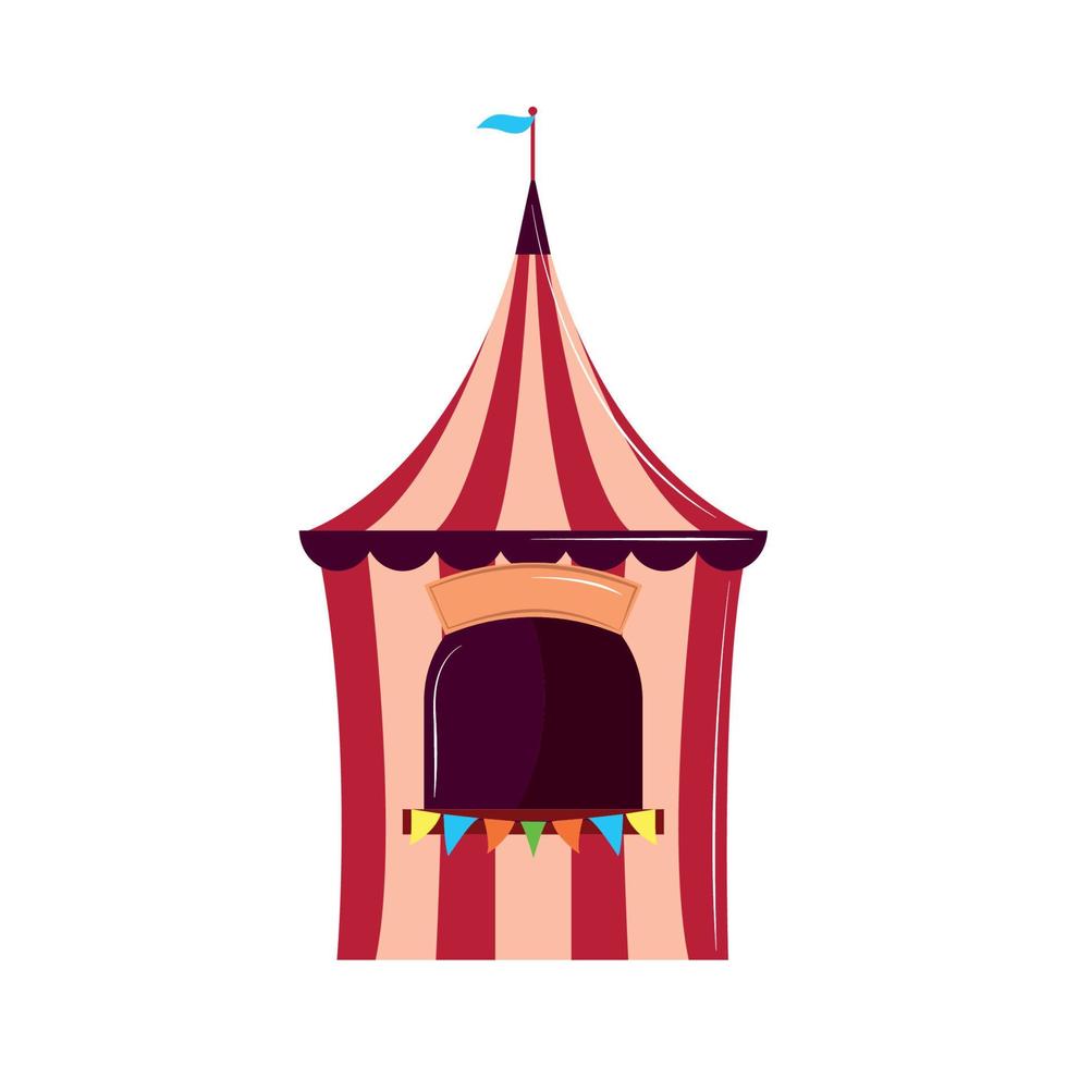 icône de stand de carnaval vecteur