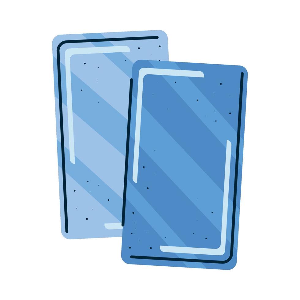 cartes bleues de football d'arbitre vecteur