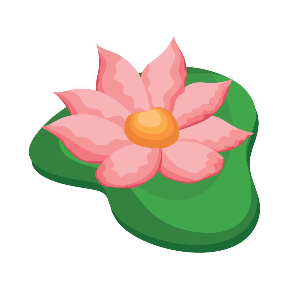 fleur de lotus rose vecteur