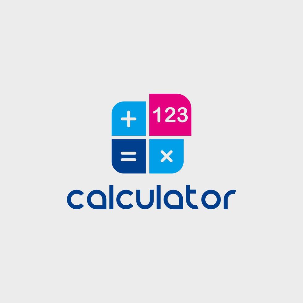 conception de vecteur de calculatrice illustration logo