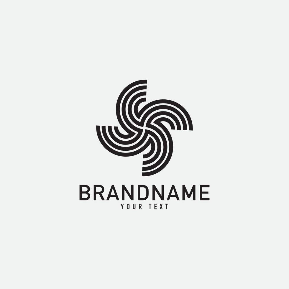 symbole de monogramme monochrome minimal créatif. logo d'entreprise premium pour l'identité d'entreprise. conception de logo minimaliste et élément simple. vecteur