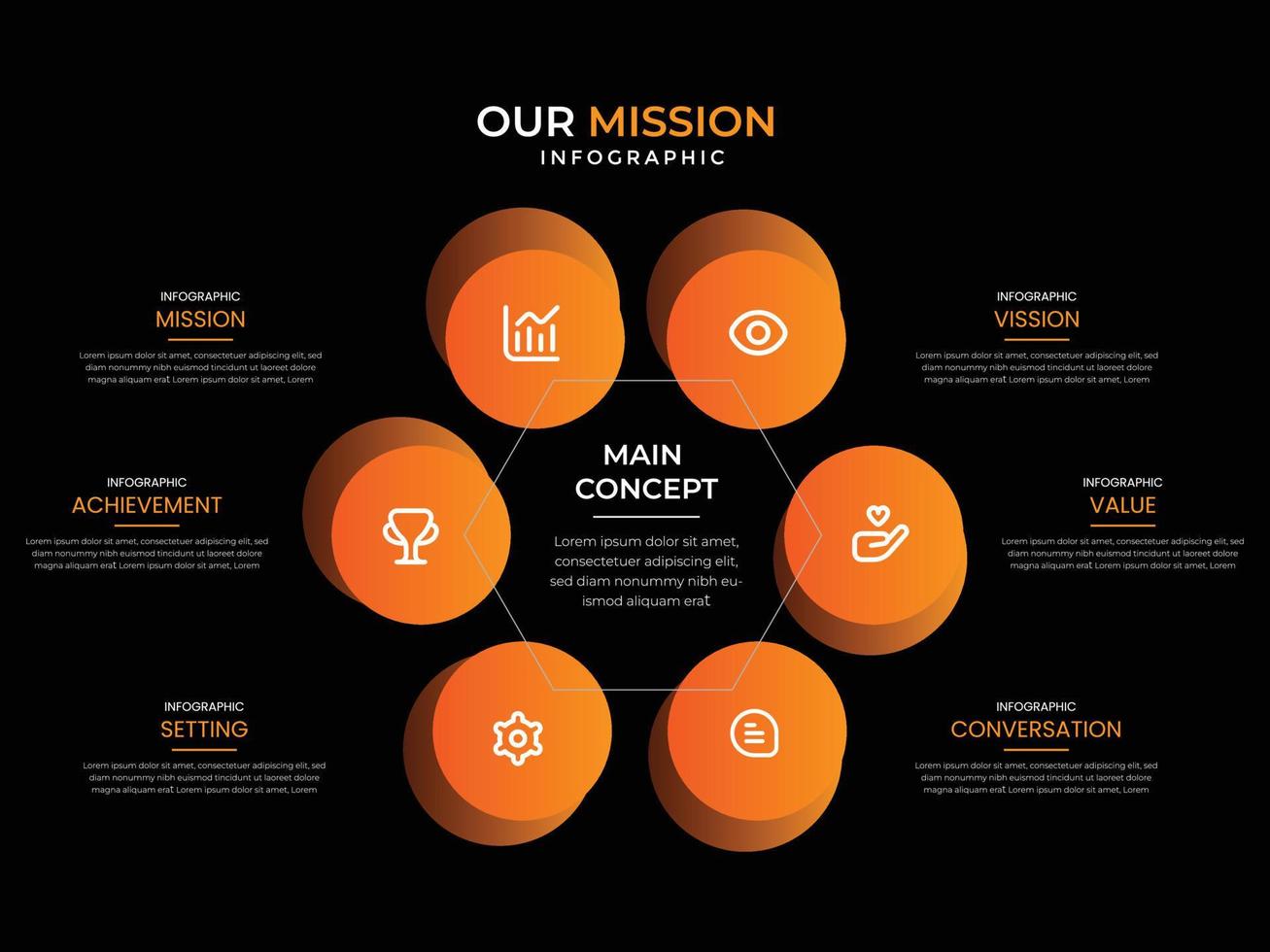 modèle de conception de vecteur 3d abstrait infographie de présentation d'entreprise. peut être utilisé pour la mise en page du flux de travail, le diagramme, le rapport annuel, la conception de sites Web, la bannière créative, le vecteur d'étiquette