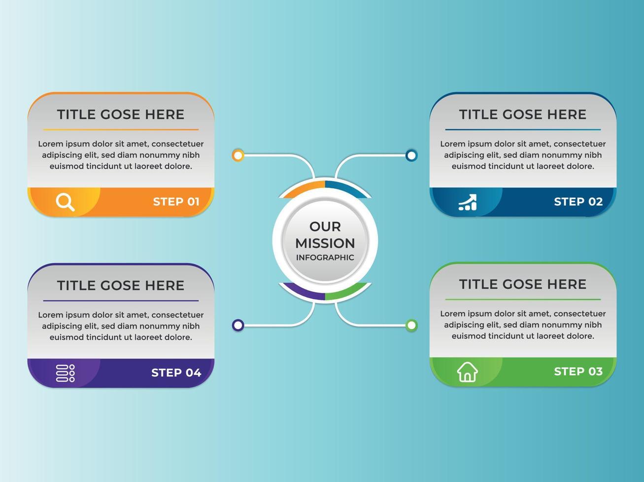 modèle de conception de vecteur 3d abstrait infographie de présentation d'entreprise. peut être utilisé pour la mise en page du flux de travail, le diagramme, le rapport annuel, la conception de sites Web, la bannière créative, le vecteur d'étiquette