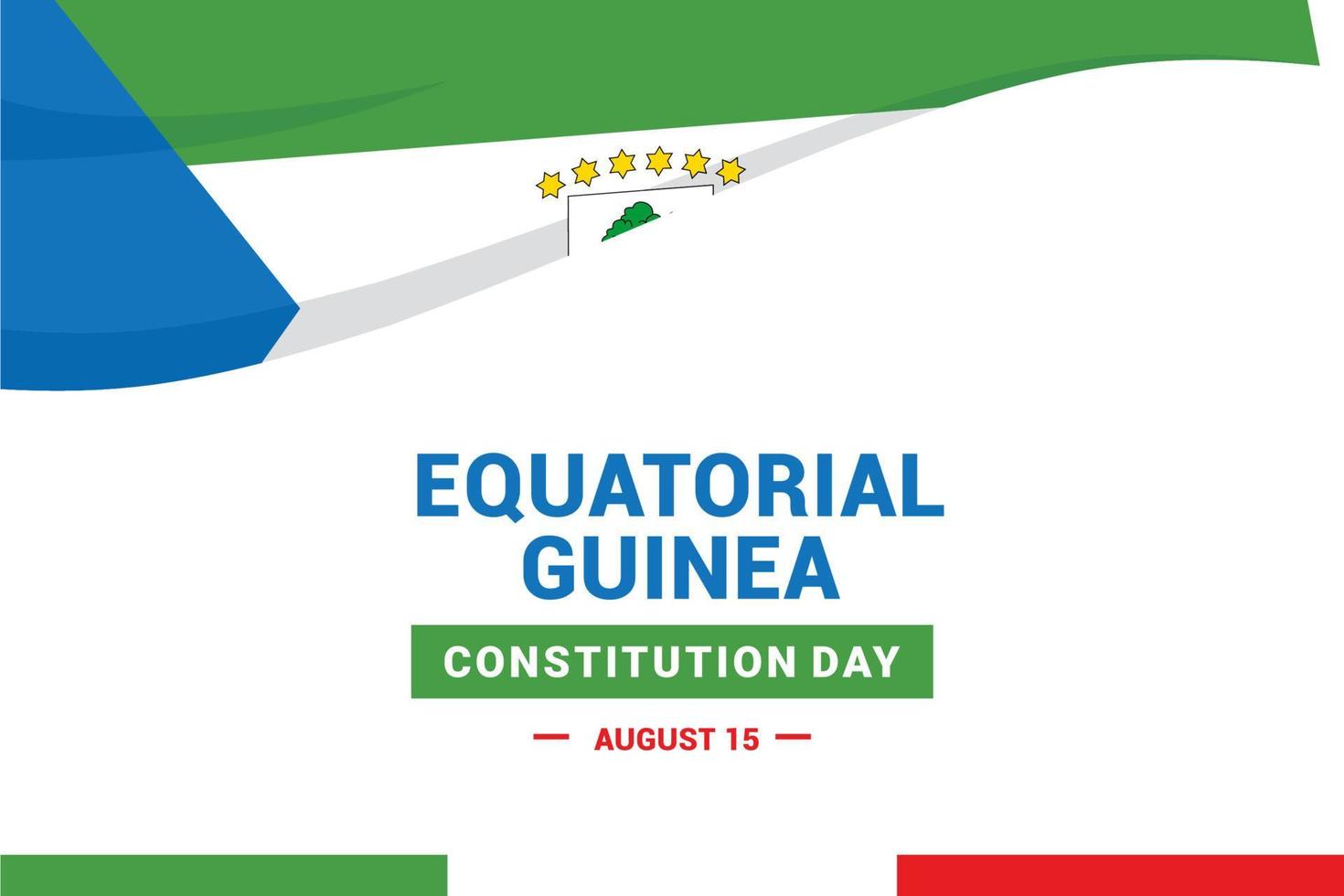 jour de la constitution de la guinée équatoriale vecteur