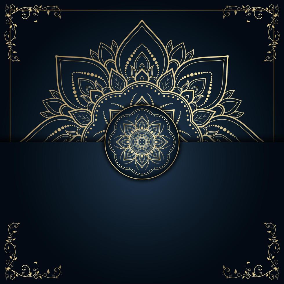 fleur de cercle de mandala avec motif d'ornement floral, motifs de relaxation de mandala vectoriel design unique avec style nature, motif dessiné à la main, modèle de mandala pour cartes de décoration de page, livre, logos