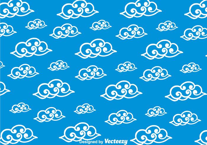 Blue Cloud Cloud Pattern vecteur
