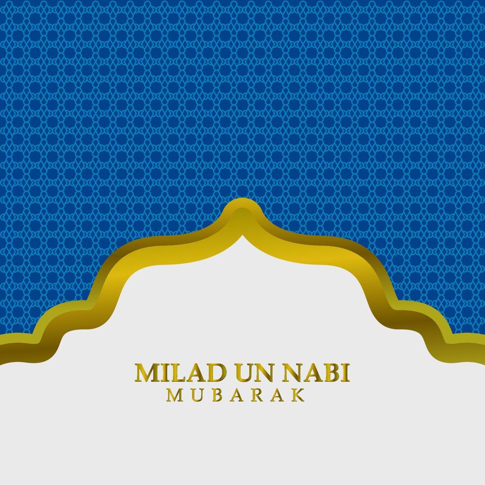 joyeux eid milad un nabi mubarak. fond de conception islamique. adapté à la carte de voeux, à l'affiche et à la bannière, vecteur éditable eps 10